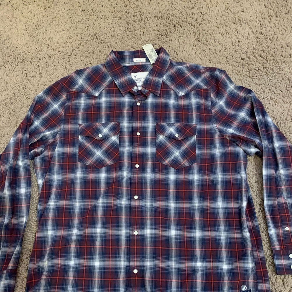 American Eagle Button Up Shirt Mens Size XXL